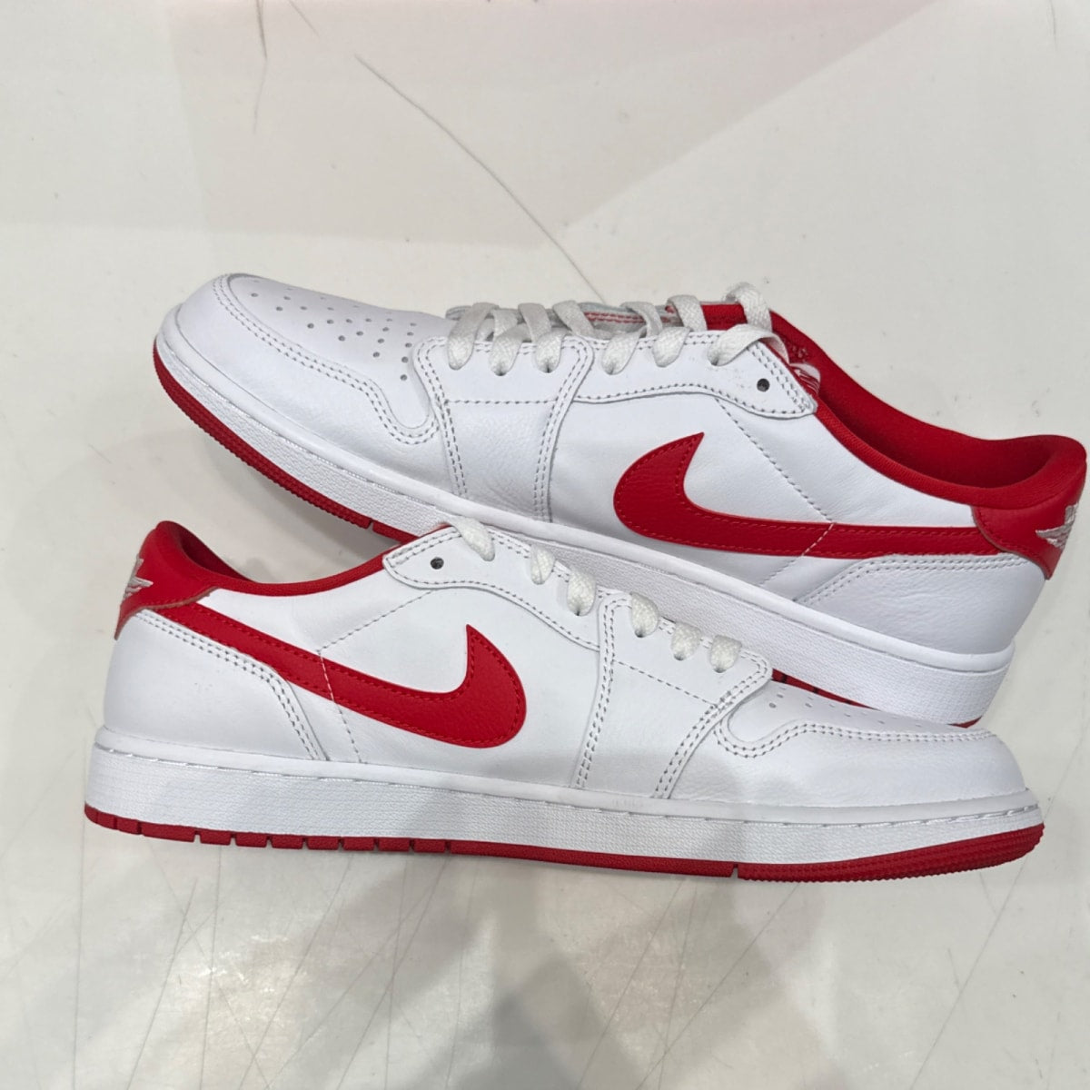 Jordan 1 Retro Low OG University Red Size 12 (Lightly Worn Pre-Owned) - Image 3