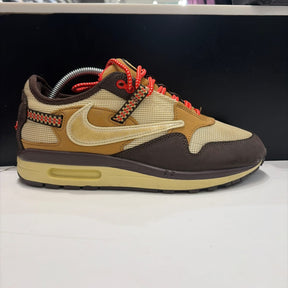 Nike Air Max 1 Travis Scott Cactus Jack Baroque Brown Size 8.5 (Lightly Worn Pre-Owned) - front