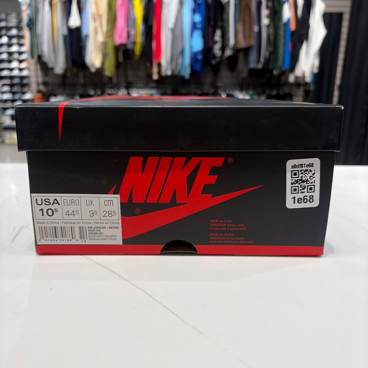 Jordan 1 Retro High Bred Banned (2016) Size 10.5 (Lightly Worn Pre-Owned) - aux