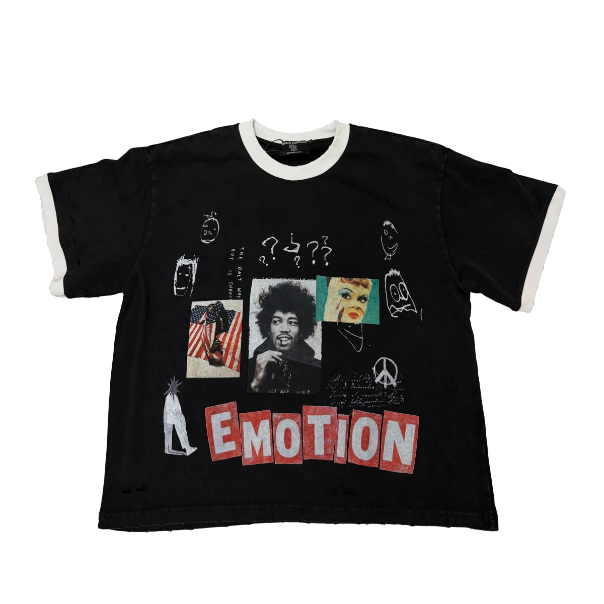 Mixed Emotions Black Static Tee