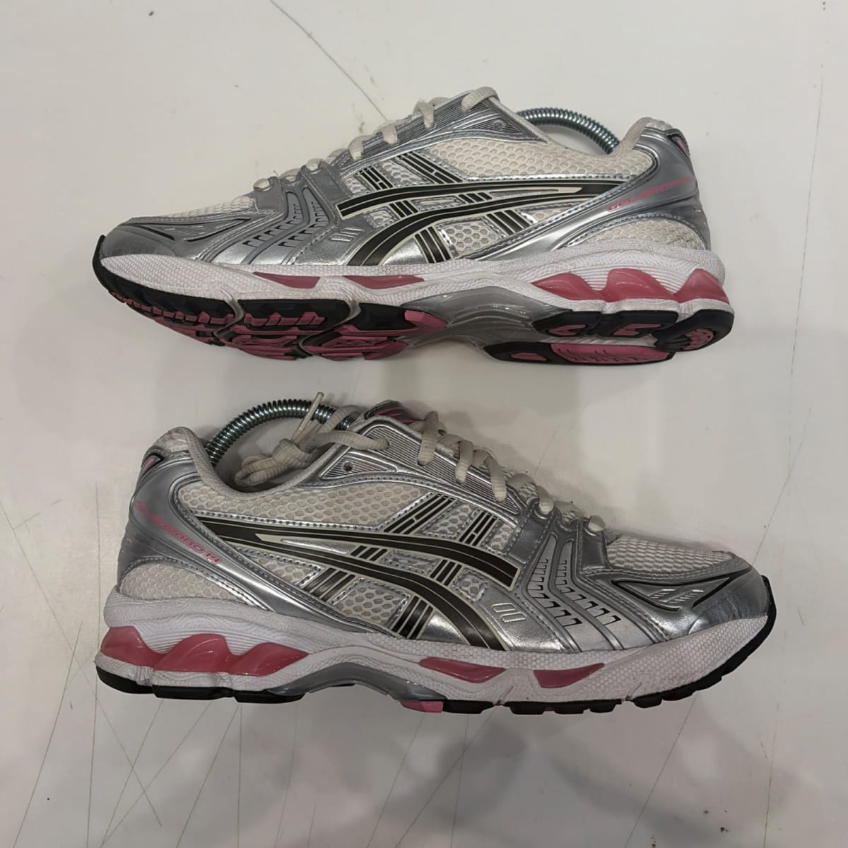 ASICS GEL-Kayano 14 Cream Sweet Pink Size 8 (Lightly Worn Pre-Owned) - back