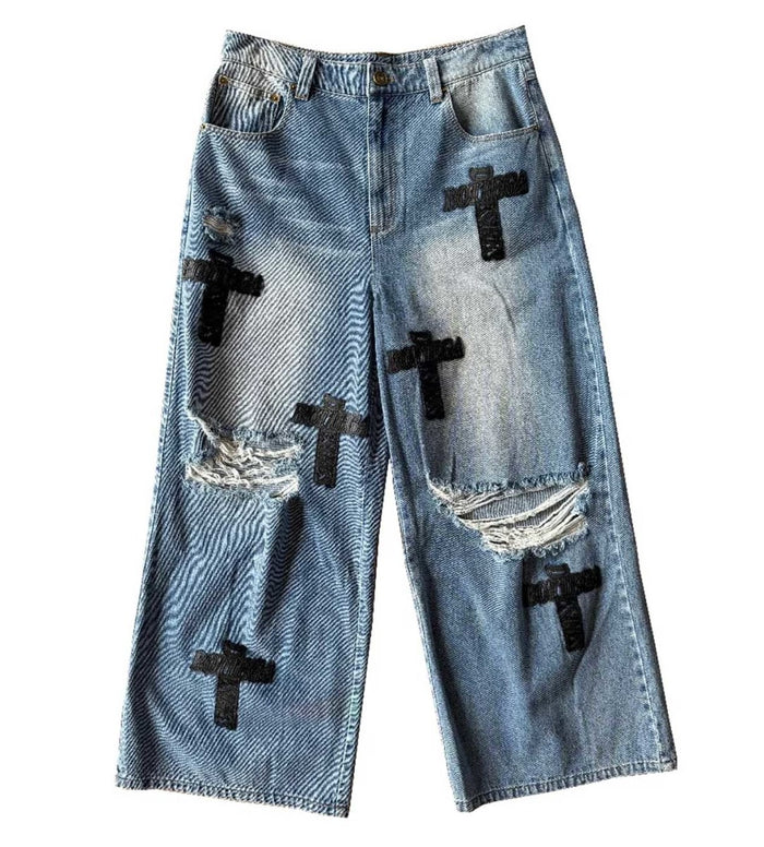 Bottega Desires Holy Grail Denim Pants Blue