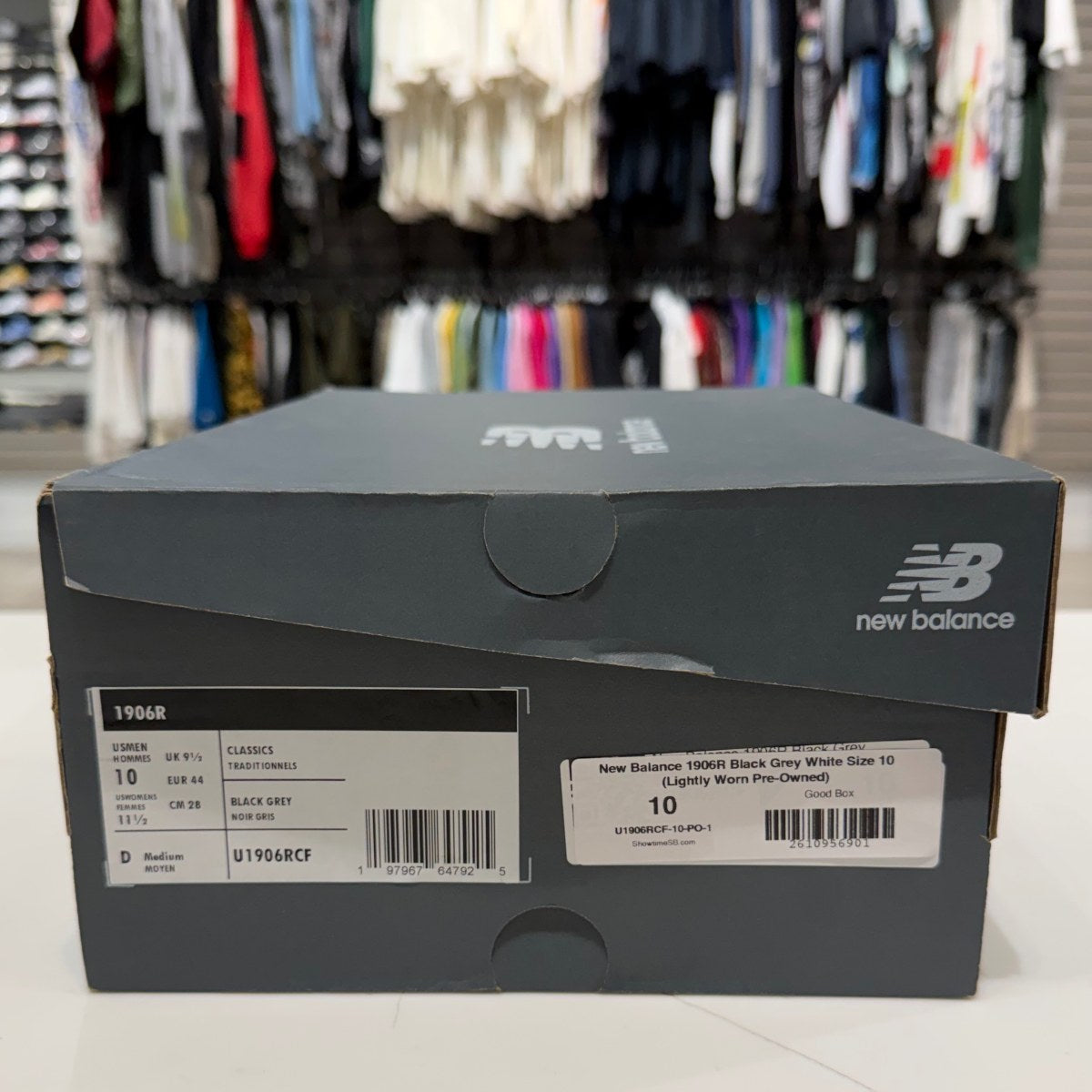 New Balance 1906R Black Grey White Size 10 (Lightly Worn Pre-Owned) - Image 6