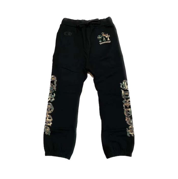 Chrome Hearts Camo Triple Cross Sweatpants Black