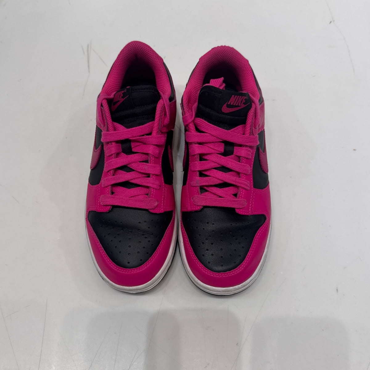 Nike Dunk Low Fierce Pink Black (Women's) Size 7W (Lightly Worn Pre-Owned) - Image 4