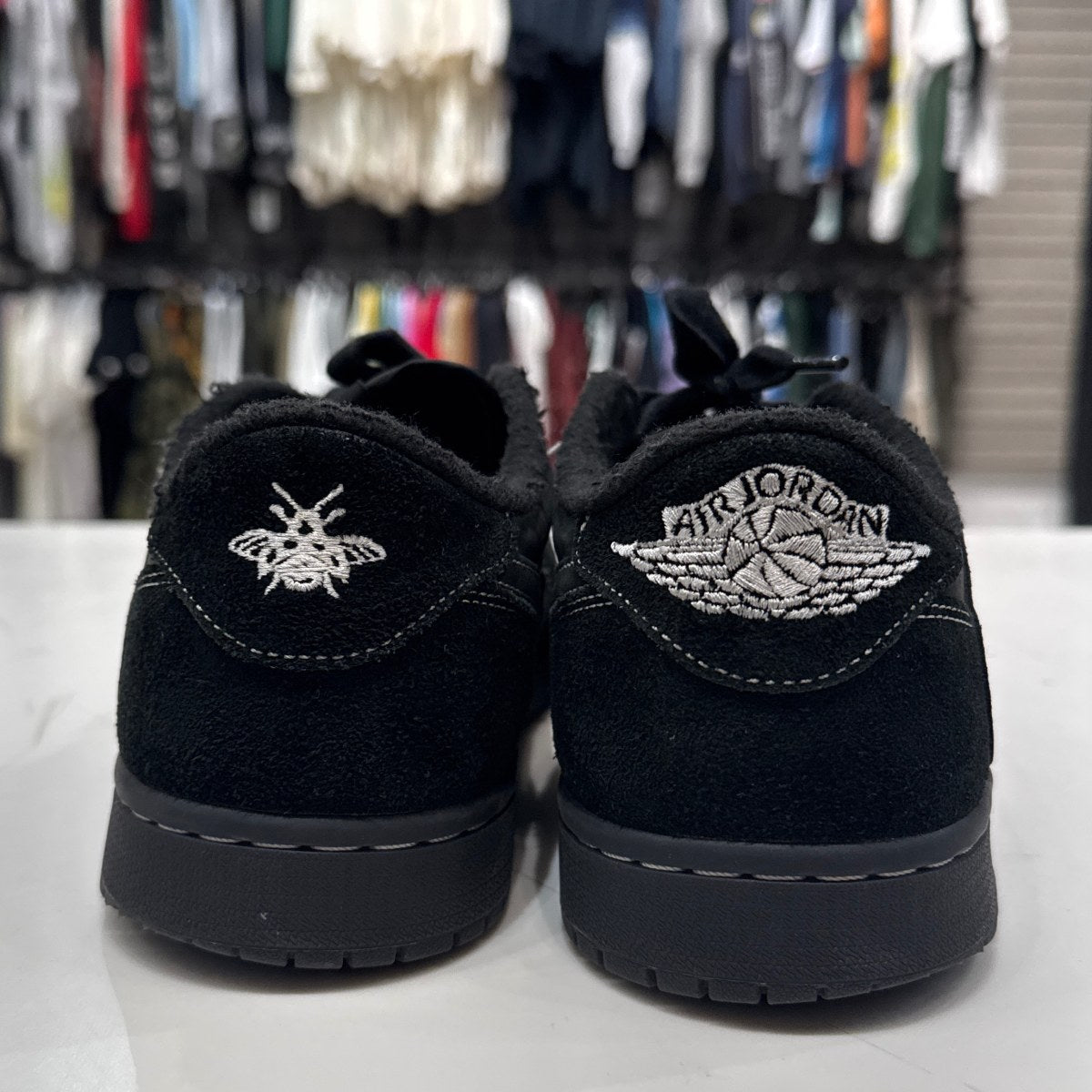 Jordan 1 Retro Low OG SP Travis Scott Black Phantom Size 10.5 (Moderately Worn Pre-Owned) - Image 5