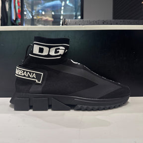 Dolce & Gabbana Sorrento cloth high trainers Size 42 (Lightly Worn Pre-Owned) - Image 1