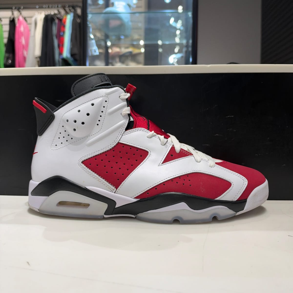 Jordan 6 Retro Carmine (2021) Size 12 (Moderately Worn Pre-Owned) - front