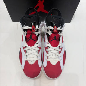 Jordan 6 Retro Carmine (2021) Size 9.5 (Moderately Worn Pre-Owned) - tag
