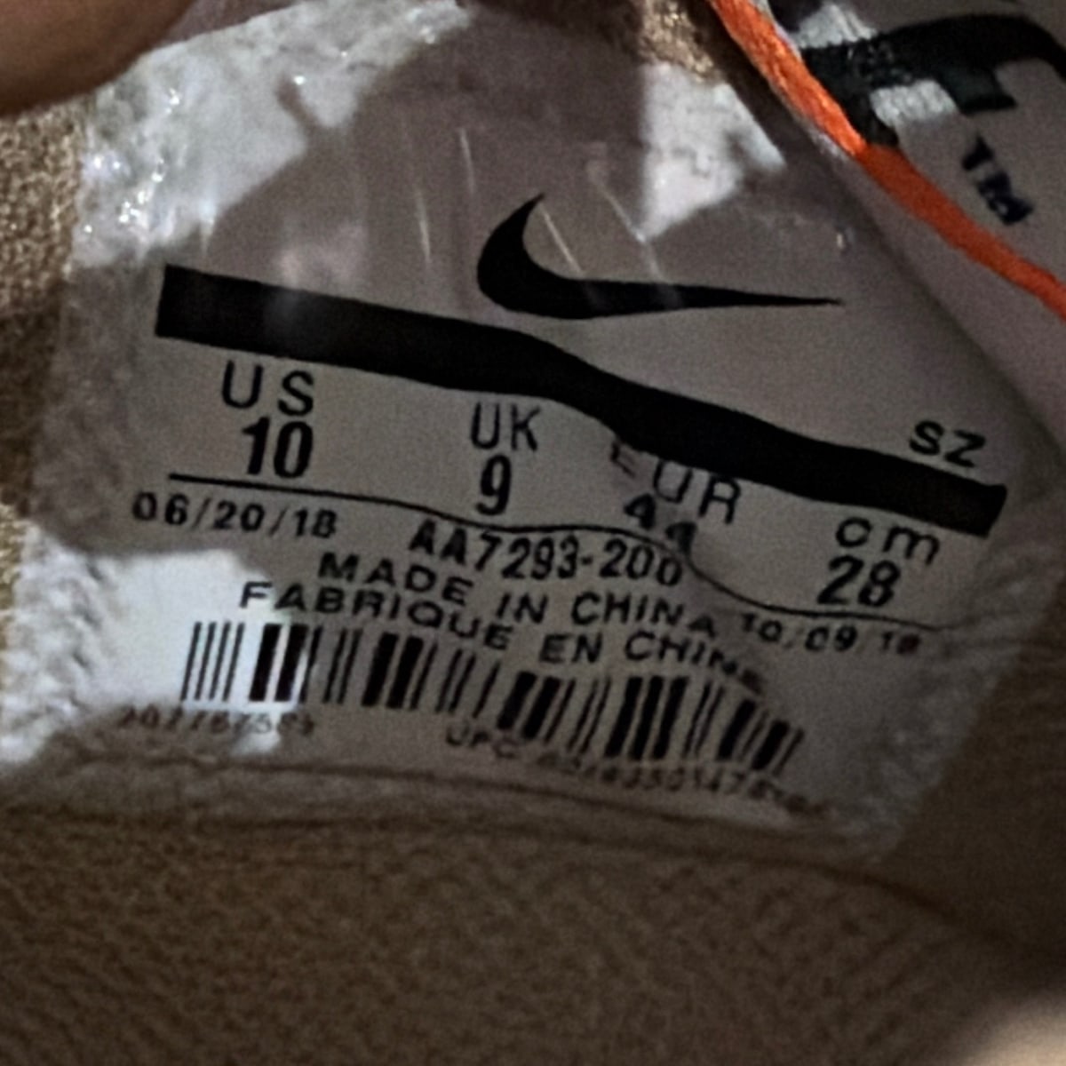 Nike Air Max 90 Off-White Desert Ore Size 10 (Lightly Worn Pre-Owned) - Image 6