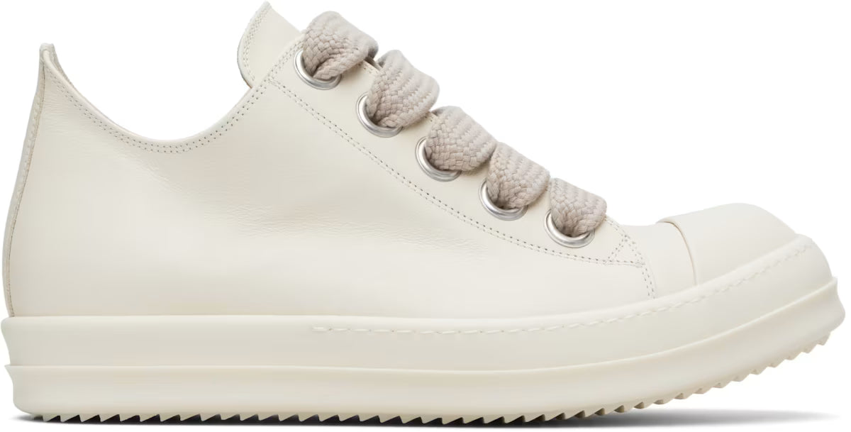 Rick Owens DRKSHDW Jumbolace Low Sneaks Milk