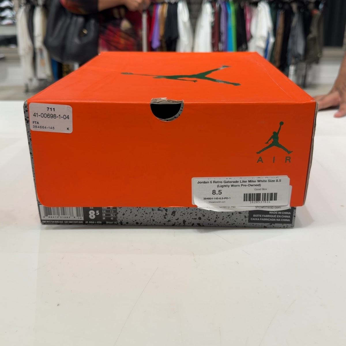 Jordan 6 Retro Gatorade Like Mike White Size 8.5 (Lightly Worn Pre-Owned) - Image 8