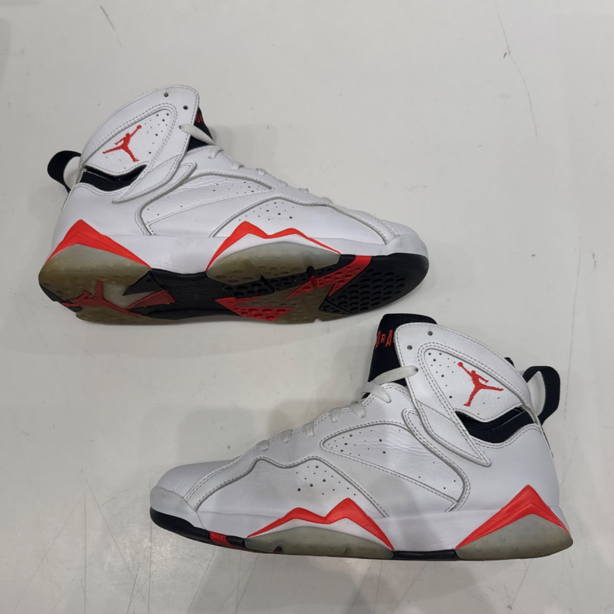 Jordan 7 Retro White Infrared Size 10 (Lightly Worn Pre-Owned) - Image 2