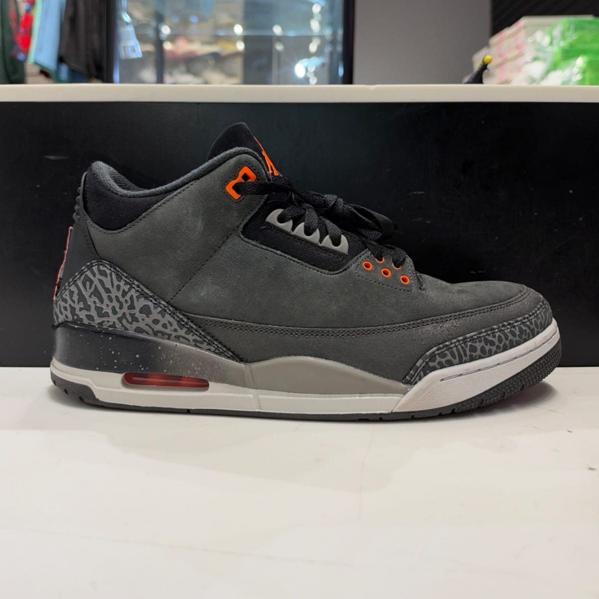 Jordan 3 Retro Fear Pack (2023) Size 12 (Moderately Worn Pre-Owned) - front