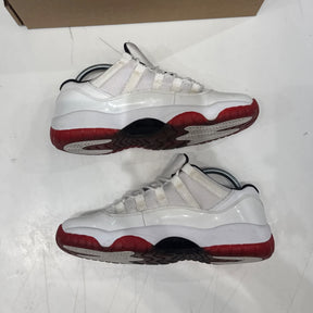 Jordan 11 Retro Low White Varsity Red (GS) Size 7Y (Moderately Worn Pre-Owned) - Image 3