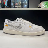 Jordan 1 Retro AJKO Low SP Union White Canvas Size 12.5 (Moderately Worn Pre-Owned) - front