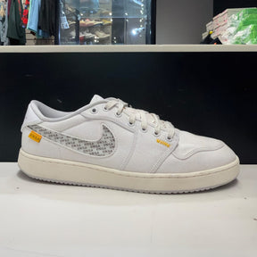 Jordan 1 Retro AJKO Low SP Union White Canvas Size 12.5 (Moderately Worn Pre-Owned) - front