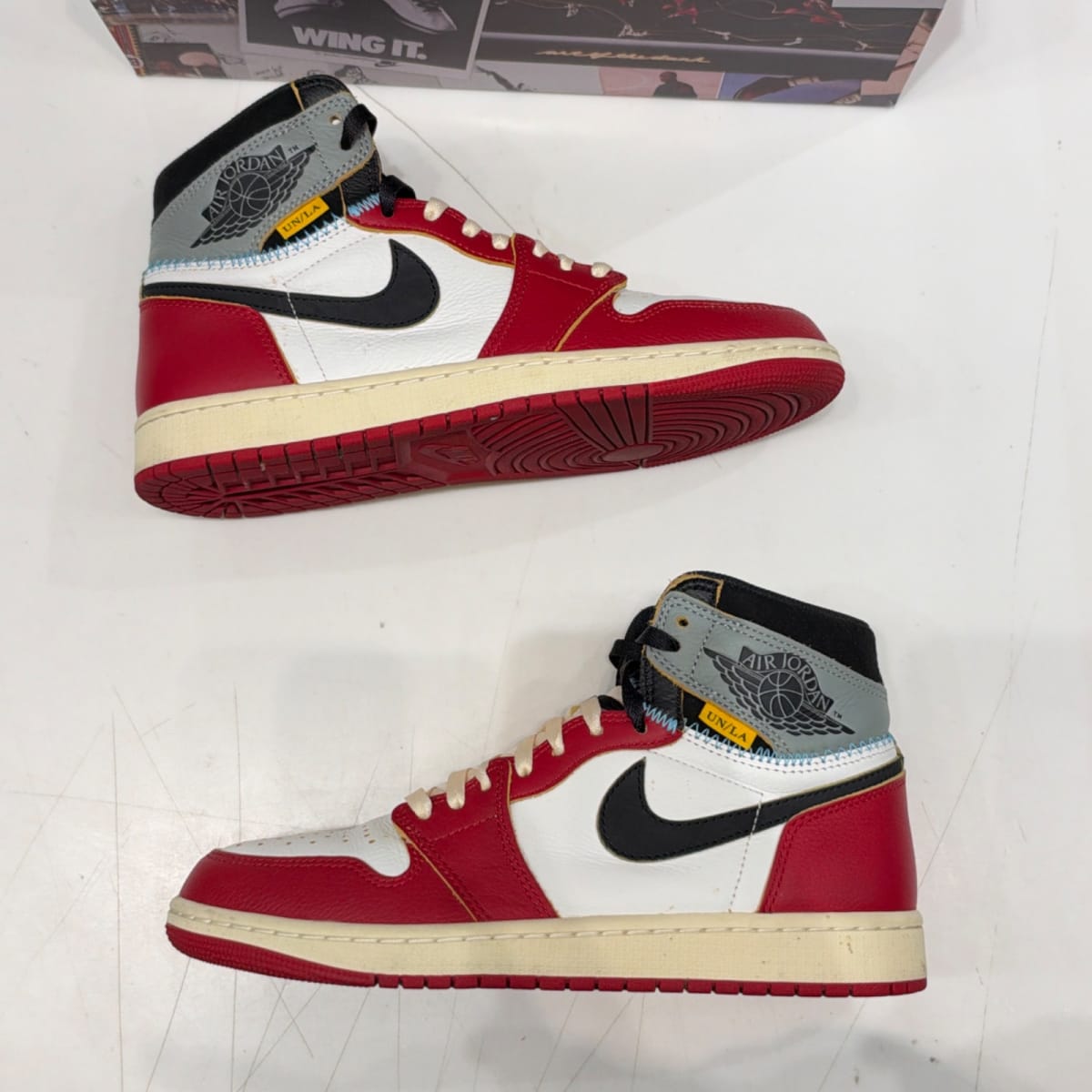 Jordan 1 Retro High OG SP Union LA Chicago Shadow Size 9 (Lightly Worn Pre-Owned) - back