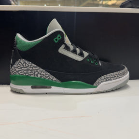 Jordan 3 Retro Pine Green Size 10 (Moderately Worn Pre-Owned) - front
