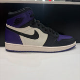 Jordan 1 Retro High Court Purple Size 10.5 (Lightly Worn Pre-Owned) - front