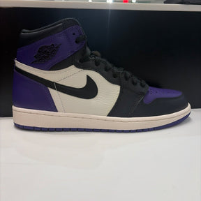 Jordan 1 Retro High Court Purple Size 10.5 (Lightly Worn Pre-Owned) - front