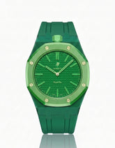 Swatch x Audemars Piguet AP Bioceramic Royal Pop Savonnette Green Eight on Green Rubber Strap & Case