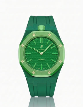 Swatch x Audemars Piguet AP Bioceramic Royal Pop Savonnette Green Eight on Green Rubber Strap & Case