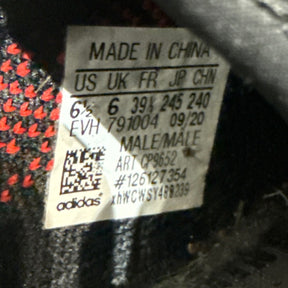 adidas Yeezy Boost 350 V2 Black Red Size 6.5 (Moderately Worn Pre-Owned) - Image 6
