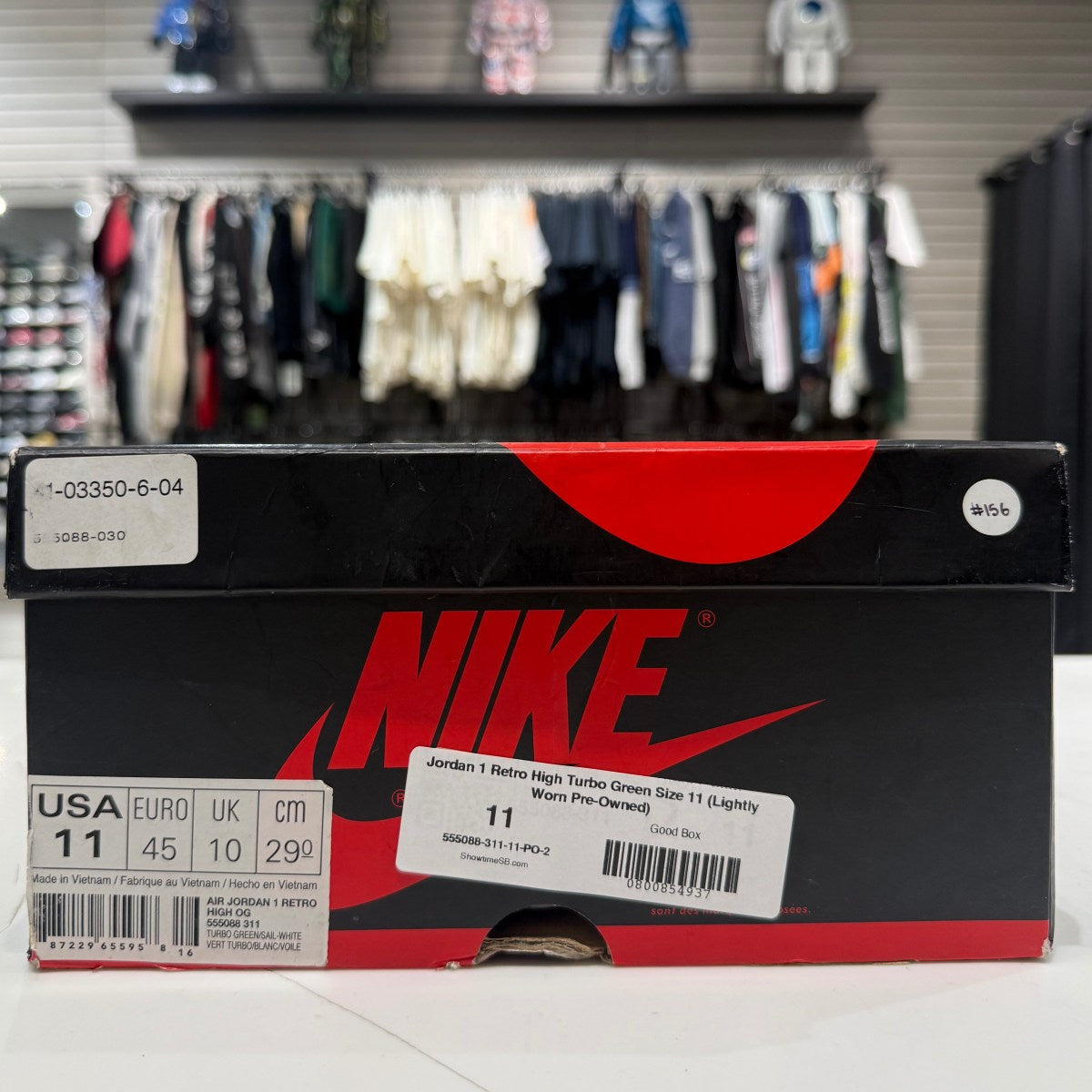 Jordan 1 Retro High Turbo Green Size 11 (Lightly Worn Pre-Owned) - Image 7