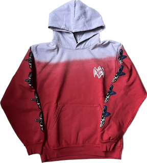 Warren Lotas Sit Down Hoodie Red Purple