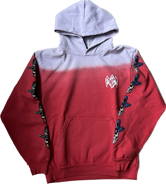 Warren Lotas Sit Down Hoodie Red Purple