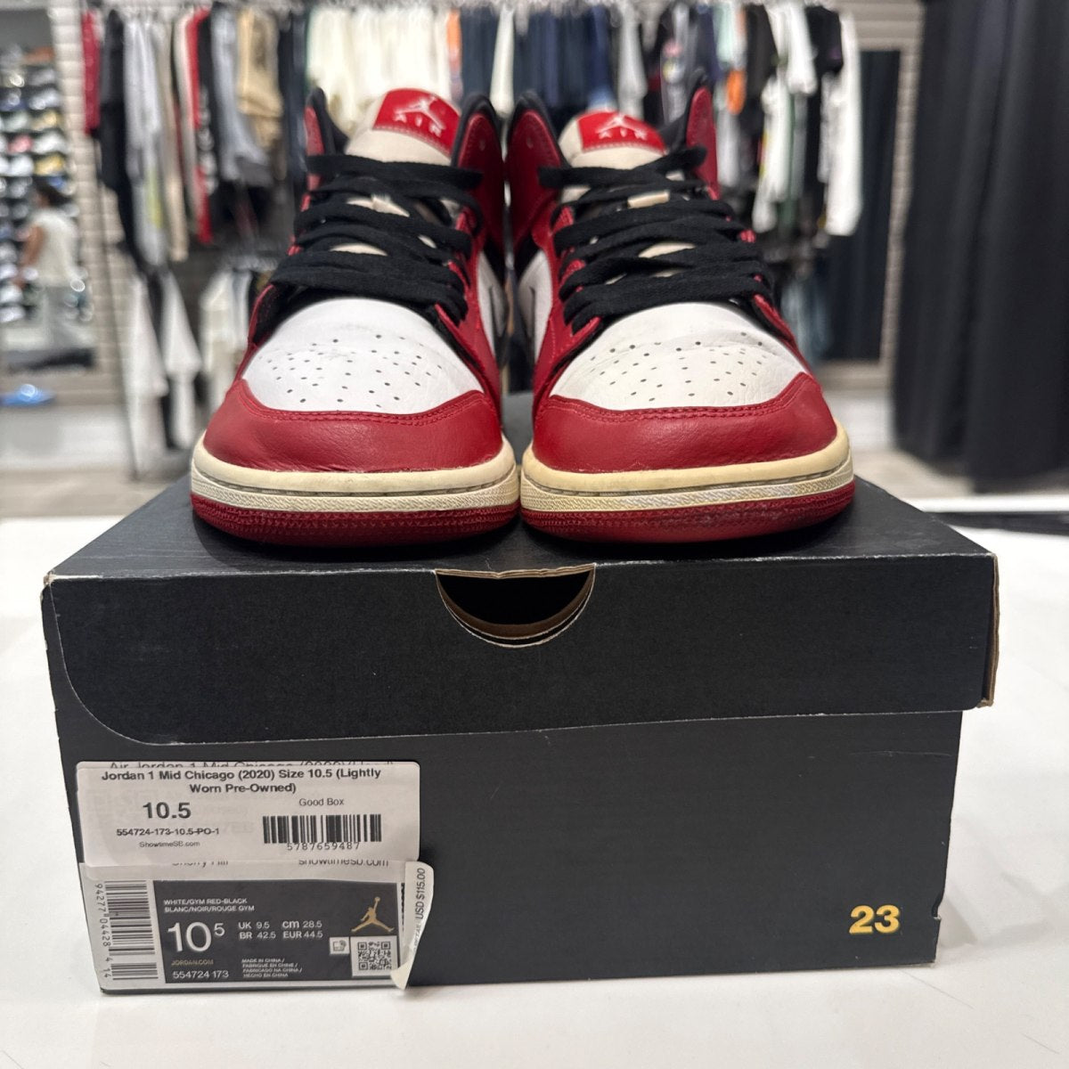 Jordan 1 Mid Chicago (2020) Size 10.5 (Lightly Worn Pre-Owned) - Image 6