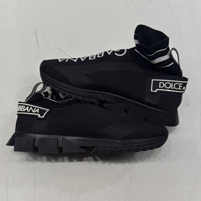 Dolce & Gabbana Sorrento cloth high trainers Size 42 (Lightly Worn Pre-Owned) - Image 3
