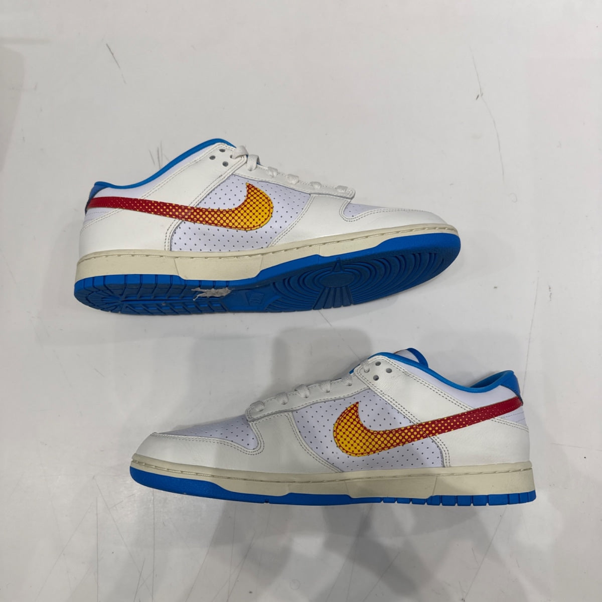 Nike Dunk Low Retro SE Pop Art Sail Photo Blue Size 14 (VNDS Pre-Owned) - Image 3