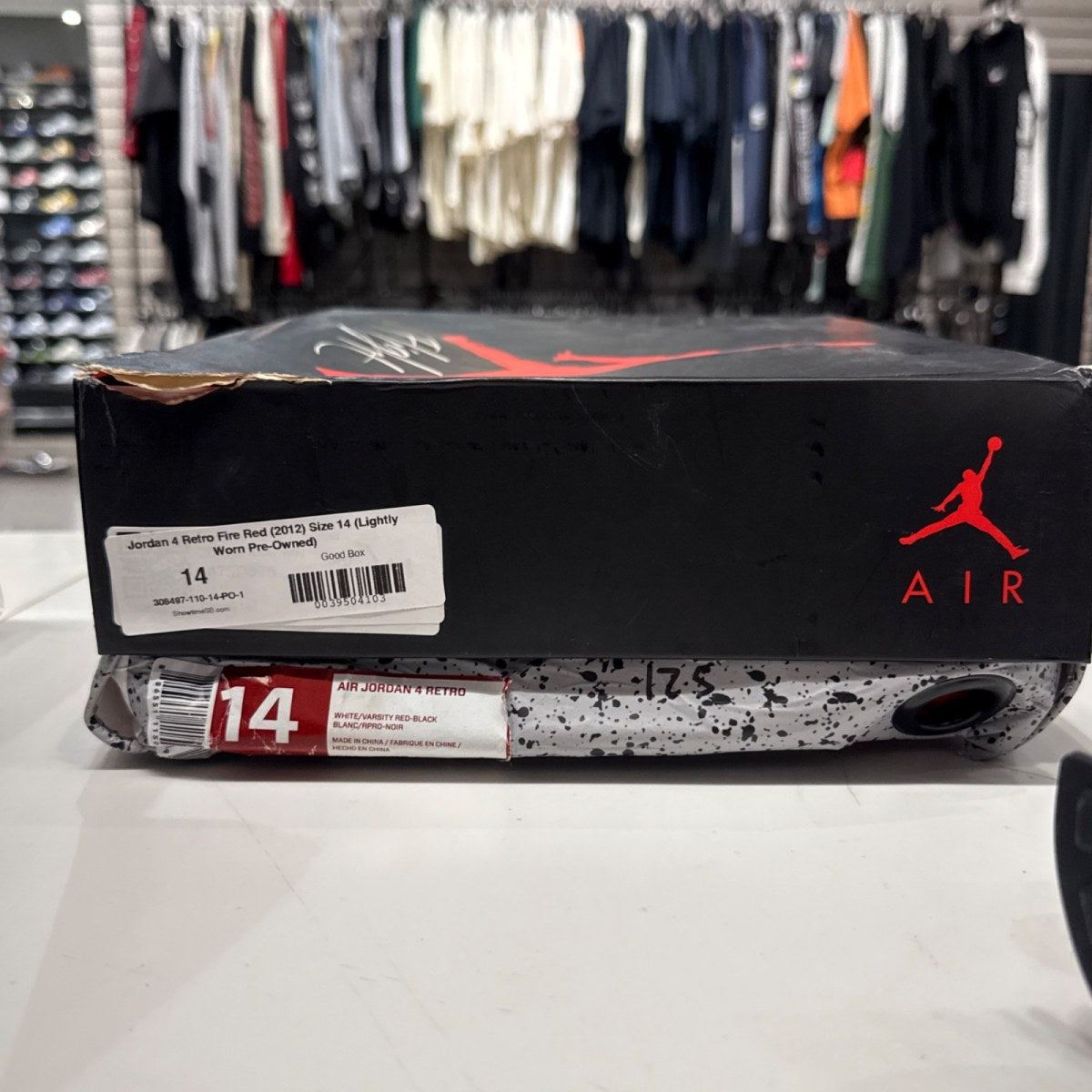 Jordan 4 Retro Fire Red (2012) Size 14 (Lightly Worn Pre-Owned) - Image 6