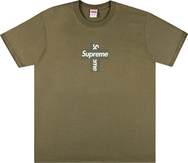 Supreme Cross Box Logo Tee Light Olive