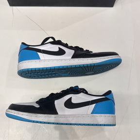 Jordan 1 Retro Low OG Black Dark Powder Blue Size 8 (VNDS Pre-Owned) - Image 2