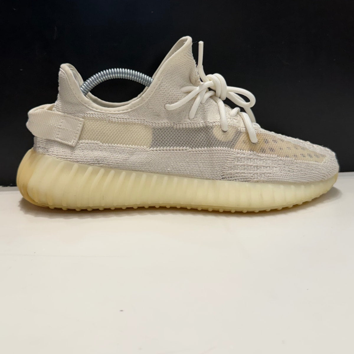 adidas Yeezy Boost 350 V2 Bone Size 8.5 (Moderately Worn Pre-Owned) - Image 1
