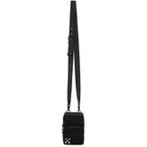 Off White Black Brushed Mini Crossbody Bag