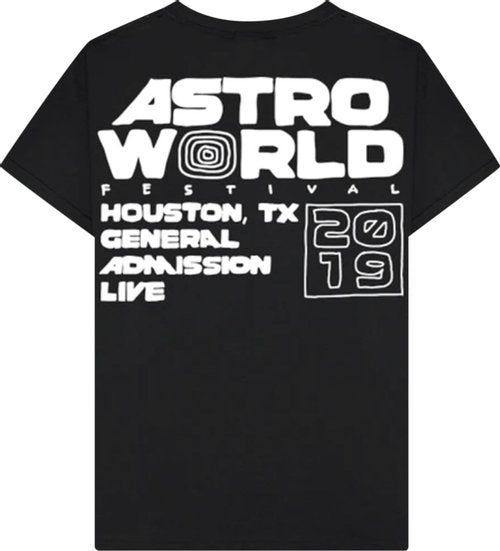 Travis Scott Astrofest Staff 2019 Tee Black