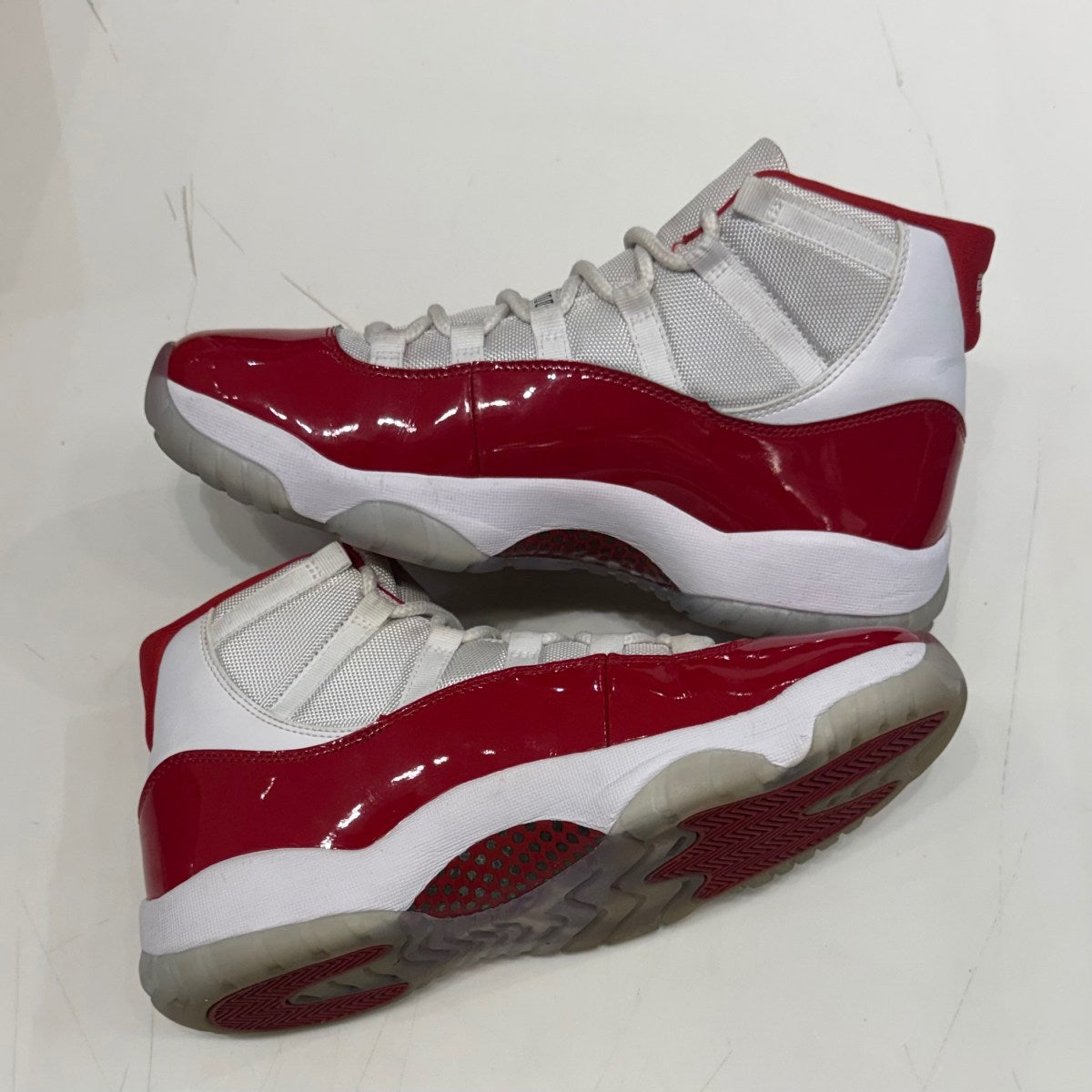 Jordan 11 Retro Cherry (2022) Size 10.5 (Lightly Worn Pre-Owned) - Image 2