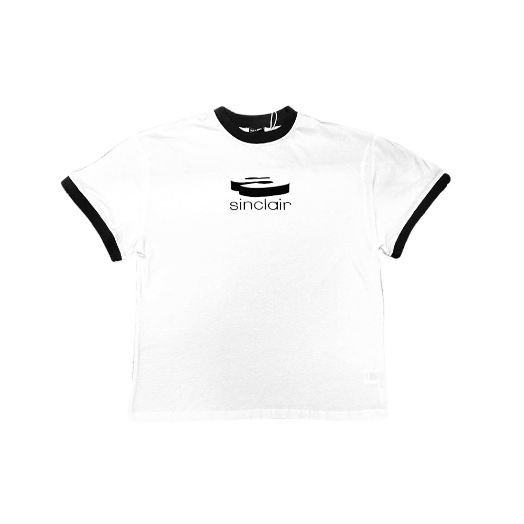 Sinclair 3D Logo Ringer Tee White/Gray