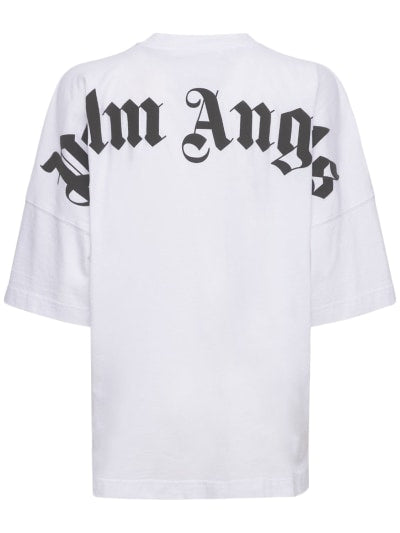 Palm Angels Classic Logo Over Tee White/Black