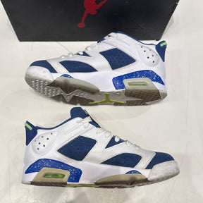 Jordan 6 Retro Low Ghost Green Size 9.5 (Lightly Worn Pre-Owned) - Image 3