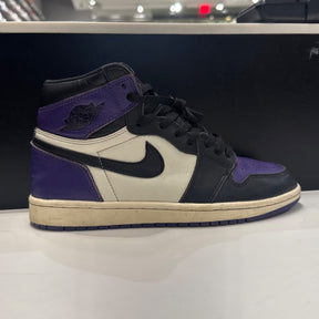 Jordan 1 Retro High Court Purple Size 8 (Heavily Worn Pre-Owned) - Image 1
