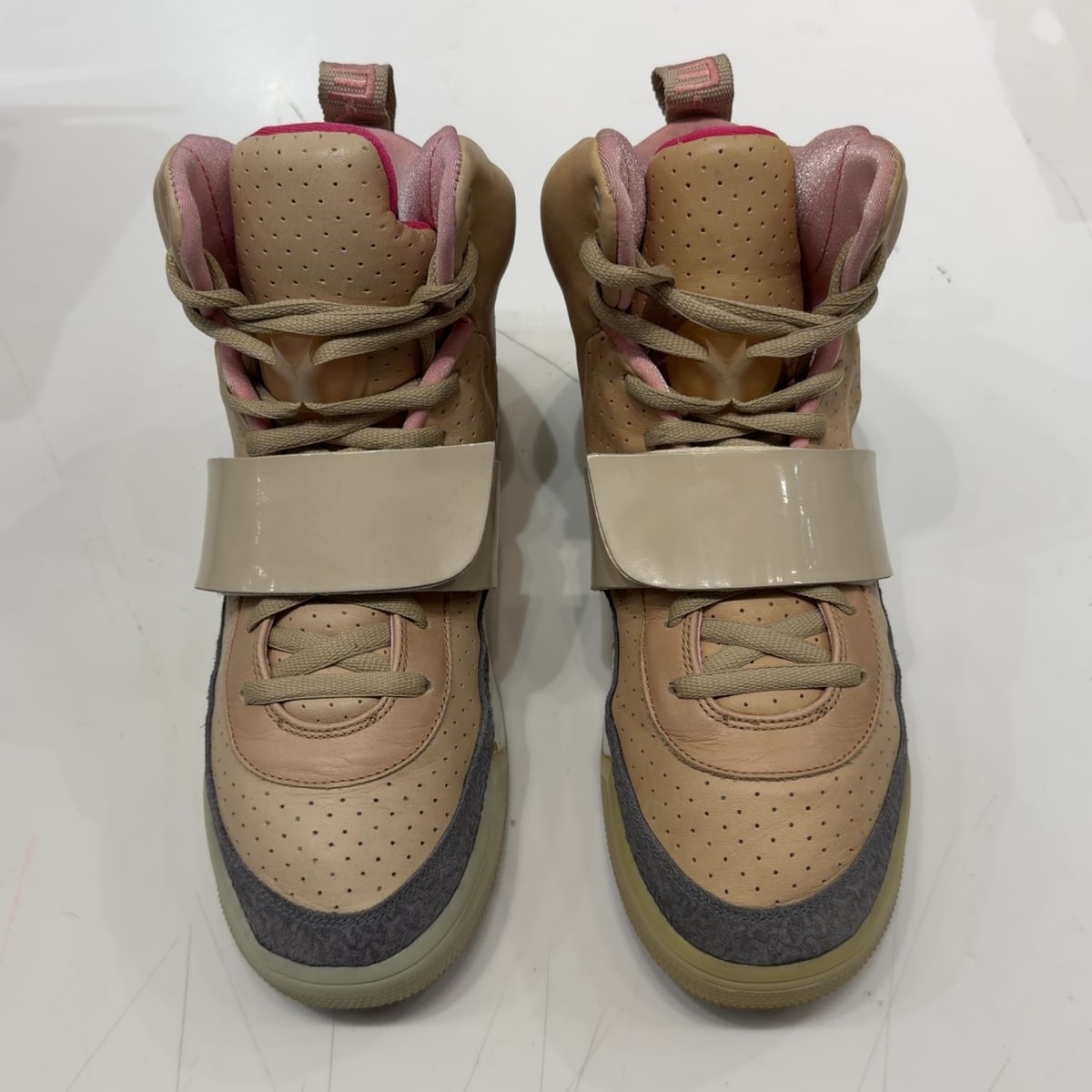 Nike Air Yeezy 1 Net Tan Size 12 (Heavily Worn Pre-Owned) - aux