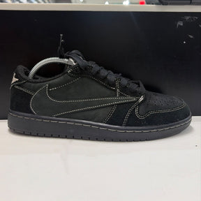 Jordan 1 Retro Low OG SP Travis Scott Black Phantom Size 8.5 (Moderately Worn Pre-Owned) - front