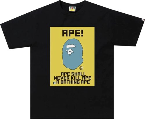 BAPE Water Print Tee 'Black'