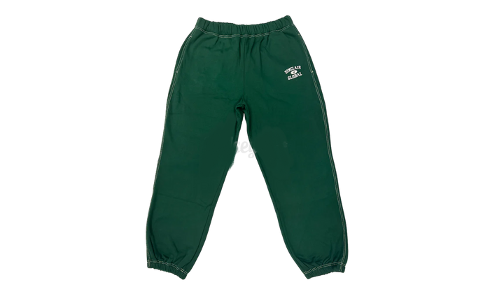 Sinclair Contrast Stitch Athletic Sweatpants Forest Green