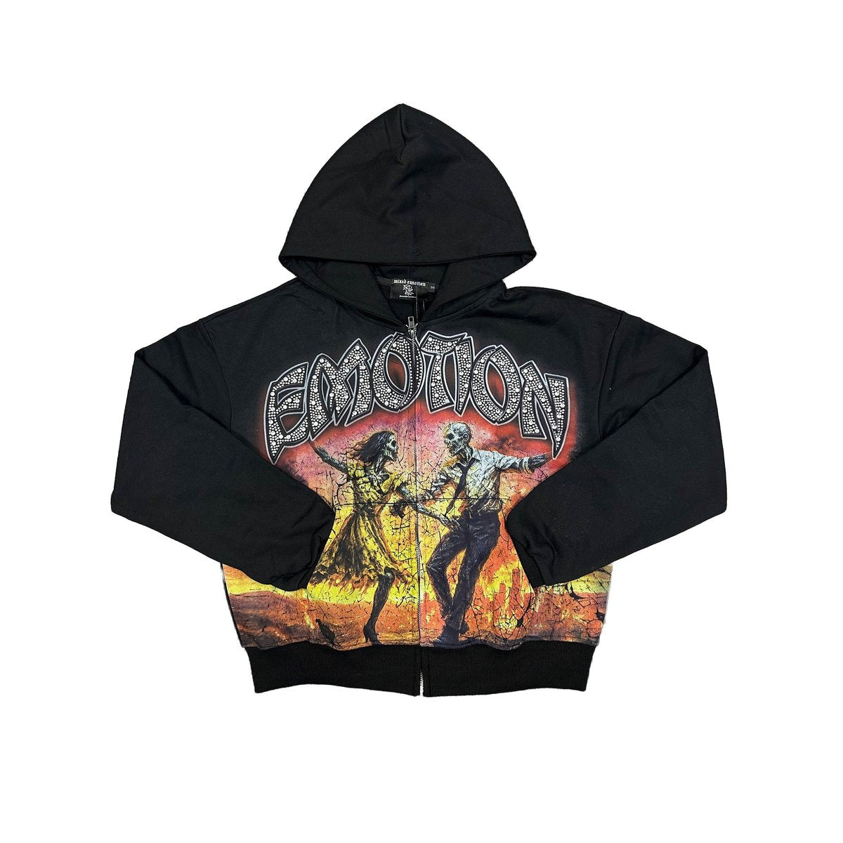Mixed Emotions Last Dance Rhinestone Hoodie